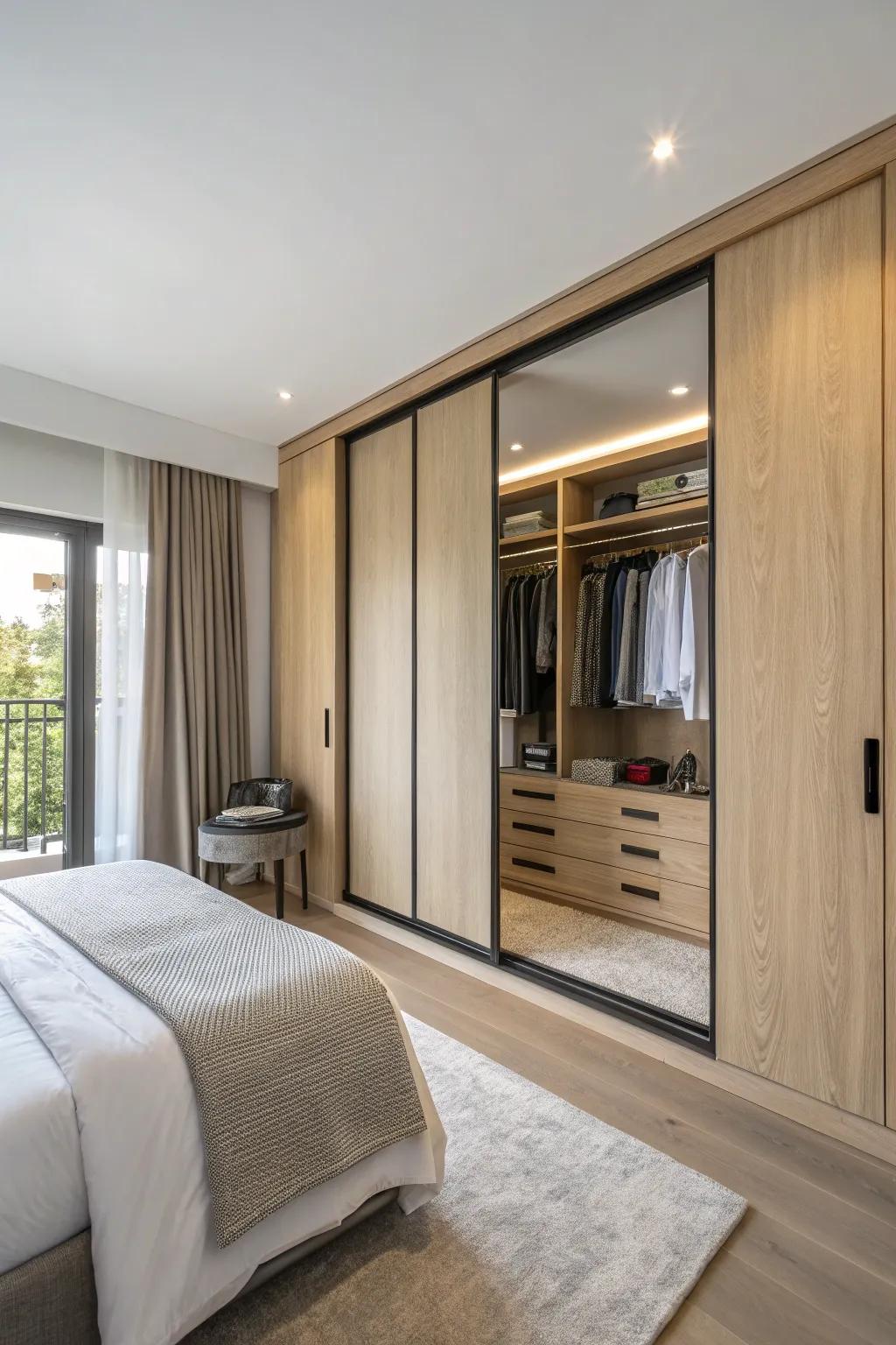 Bespoke fitted closet maximizing storage and style in the bedroom