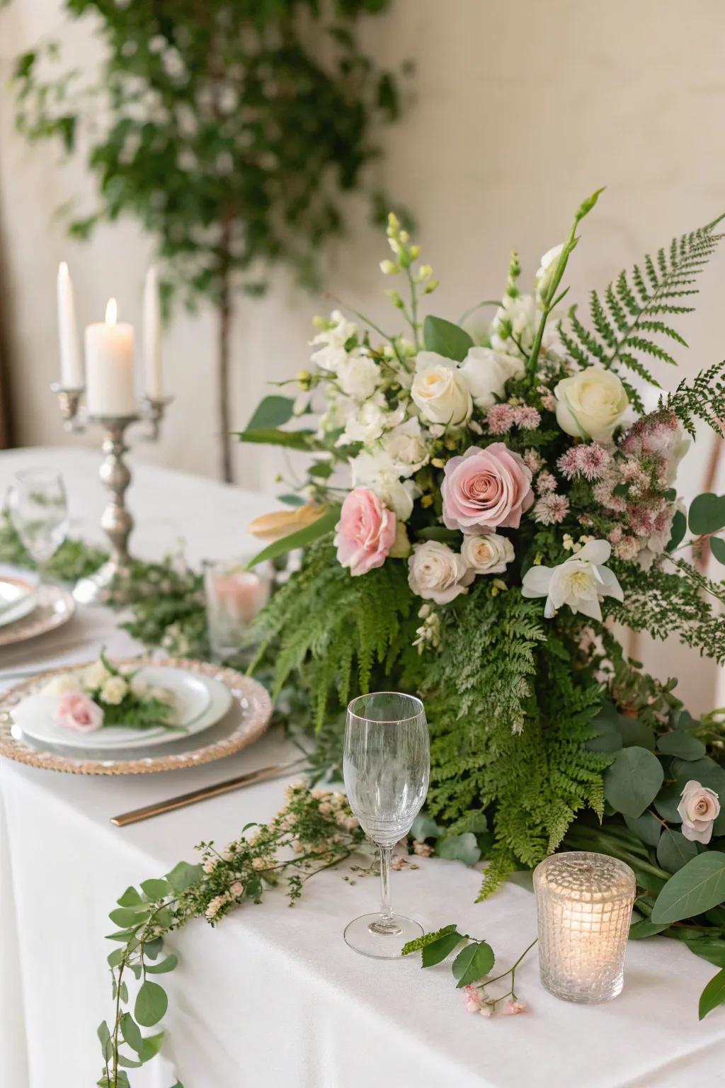 A garden-themed table setting bringing nature to the table.