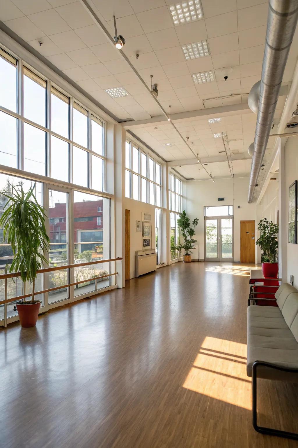 A spacious arrangement fosters easy movement and a sense of openness.