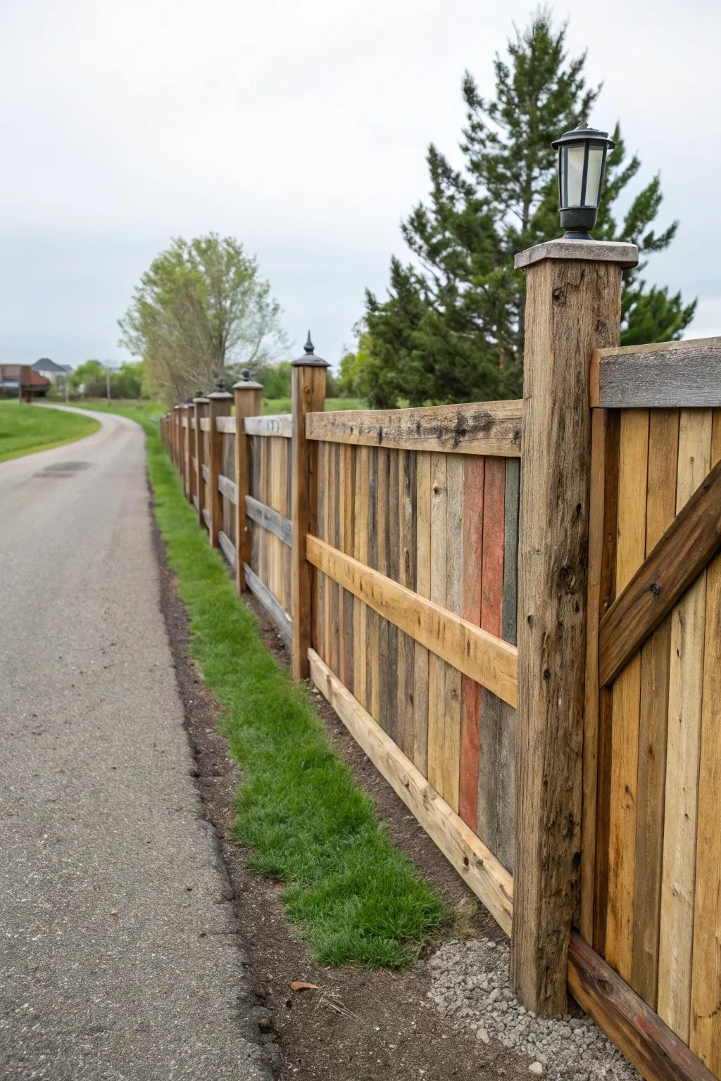 Reclaimed wood adds character and eco-friendly charm.