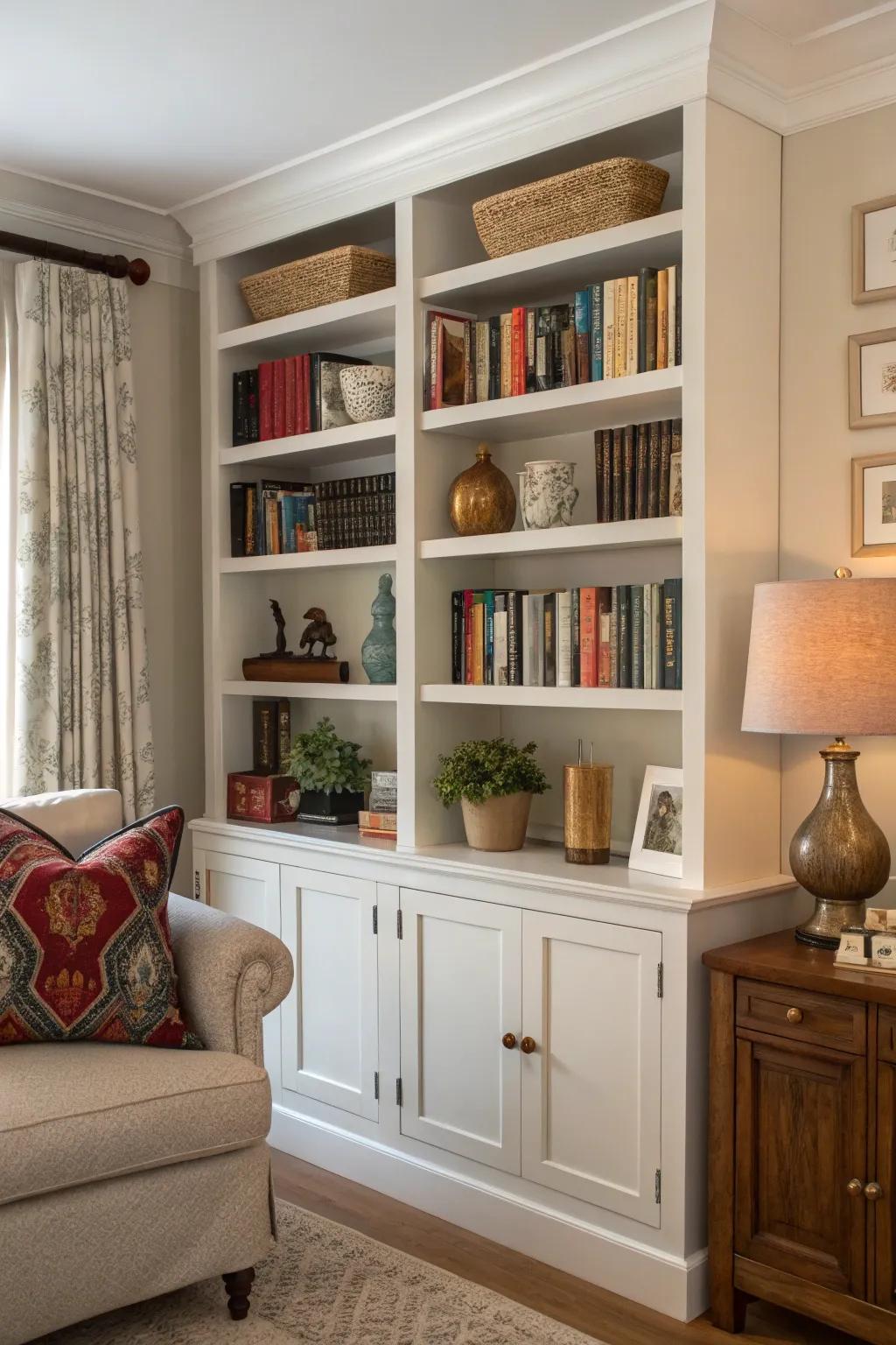 A scholarly recess appends individuality and appeal.