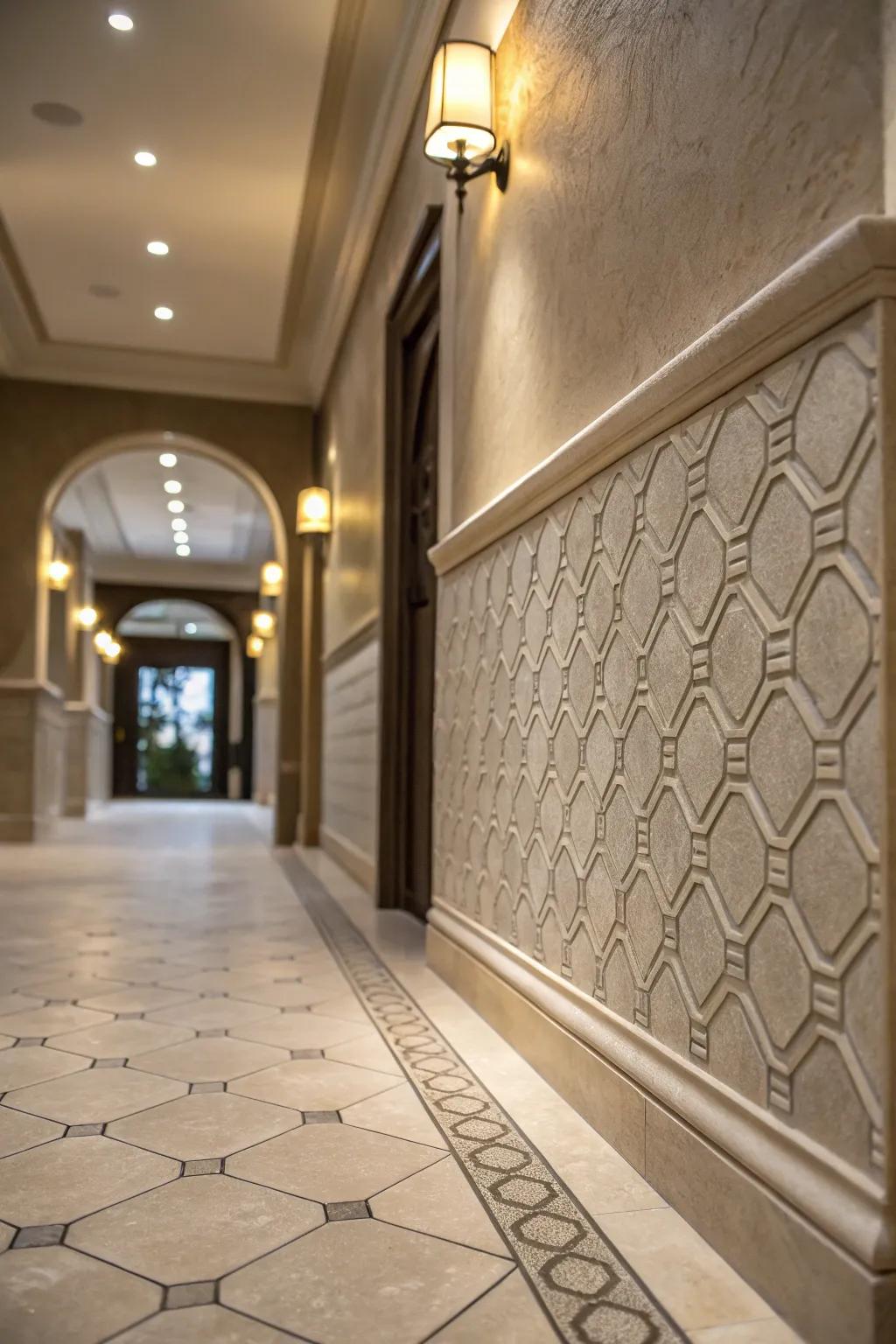 Textured textures introduce dimension and practicality.
