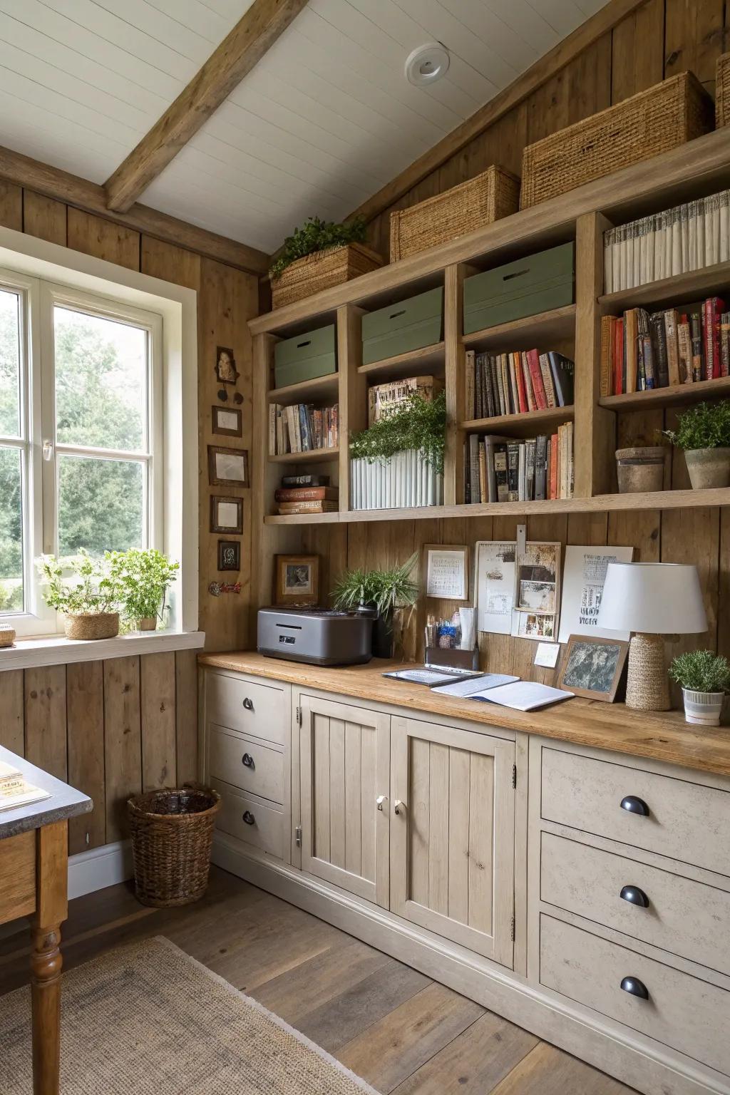 Clever storage solutions for a clutter-free workspace.