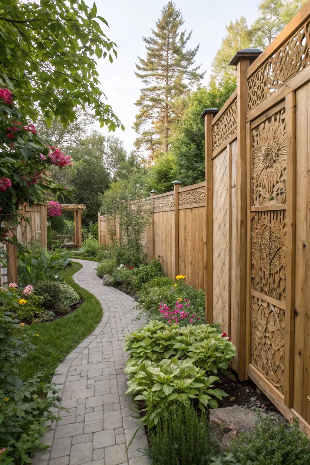 Elevated sections provide privacy and a stylish touch to your fence.