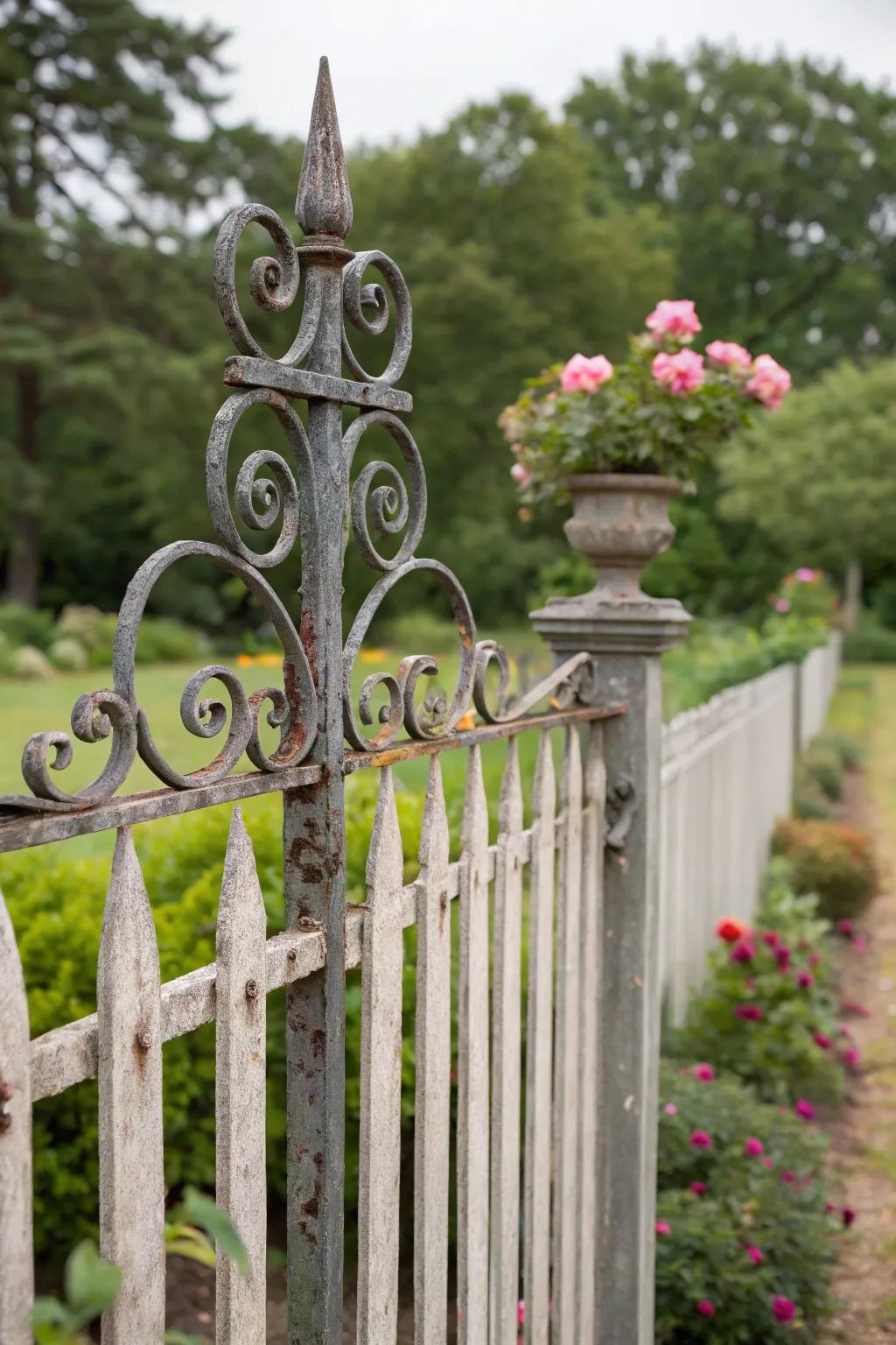Iron toppers affix elegance and protection to your fencing.
