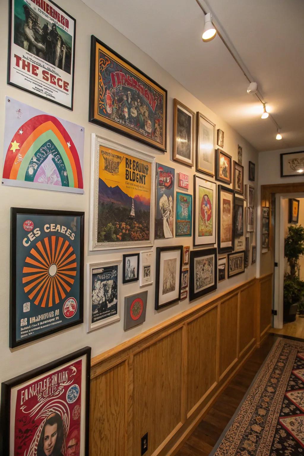 Diverse wall art introduces personality to your room.