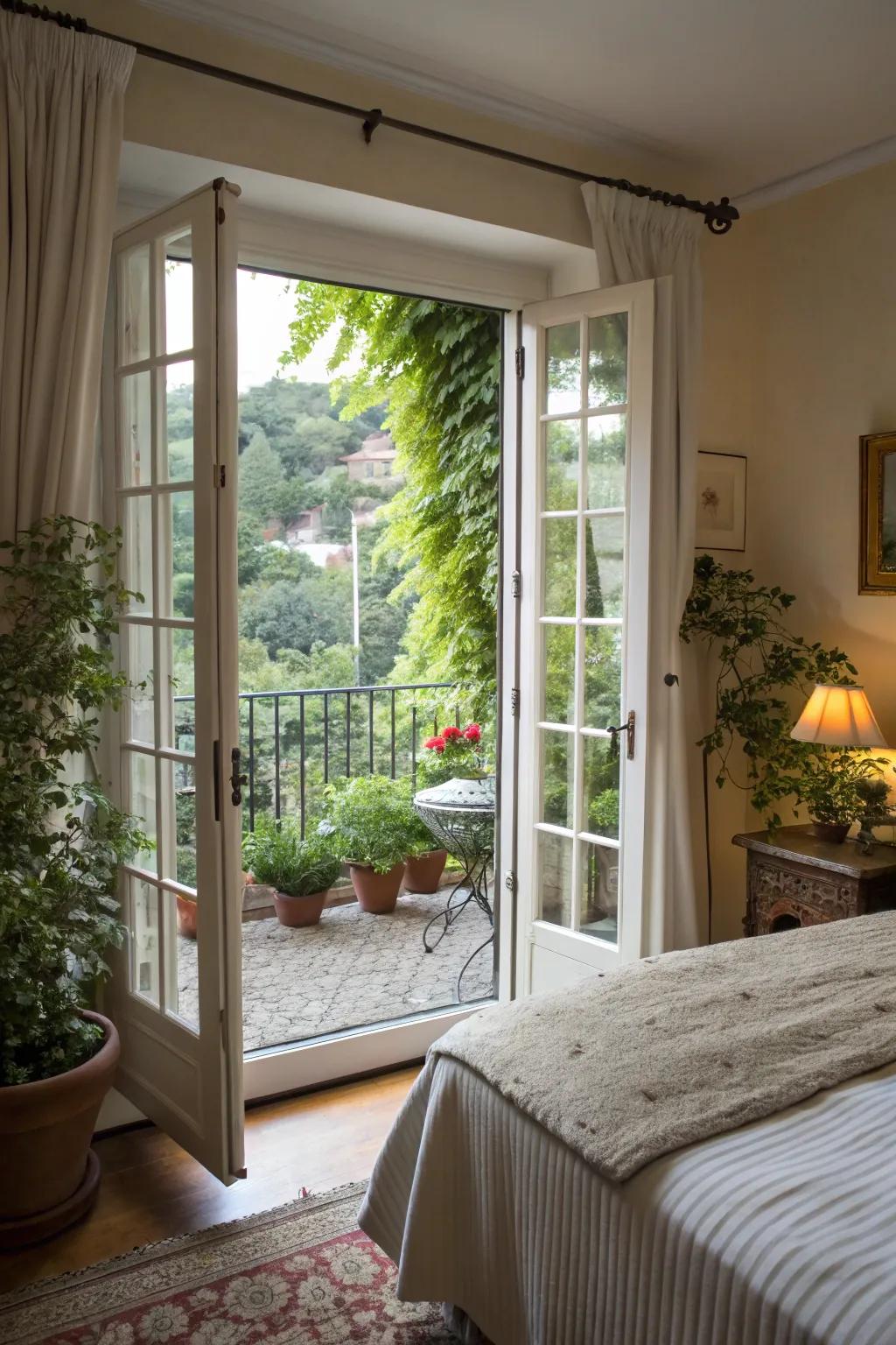 Gallic entrances ask light and nature into your area.