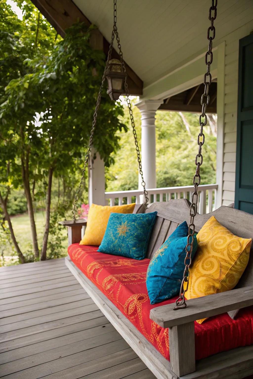 Incorporate a splash of color with vibrant details.