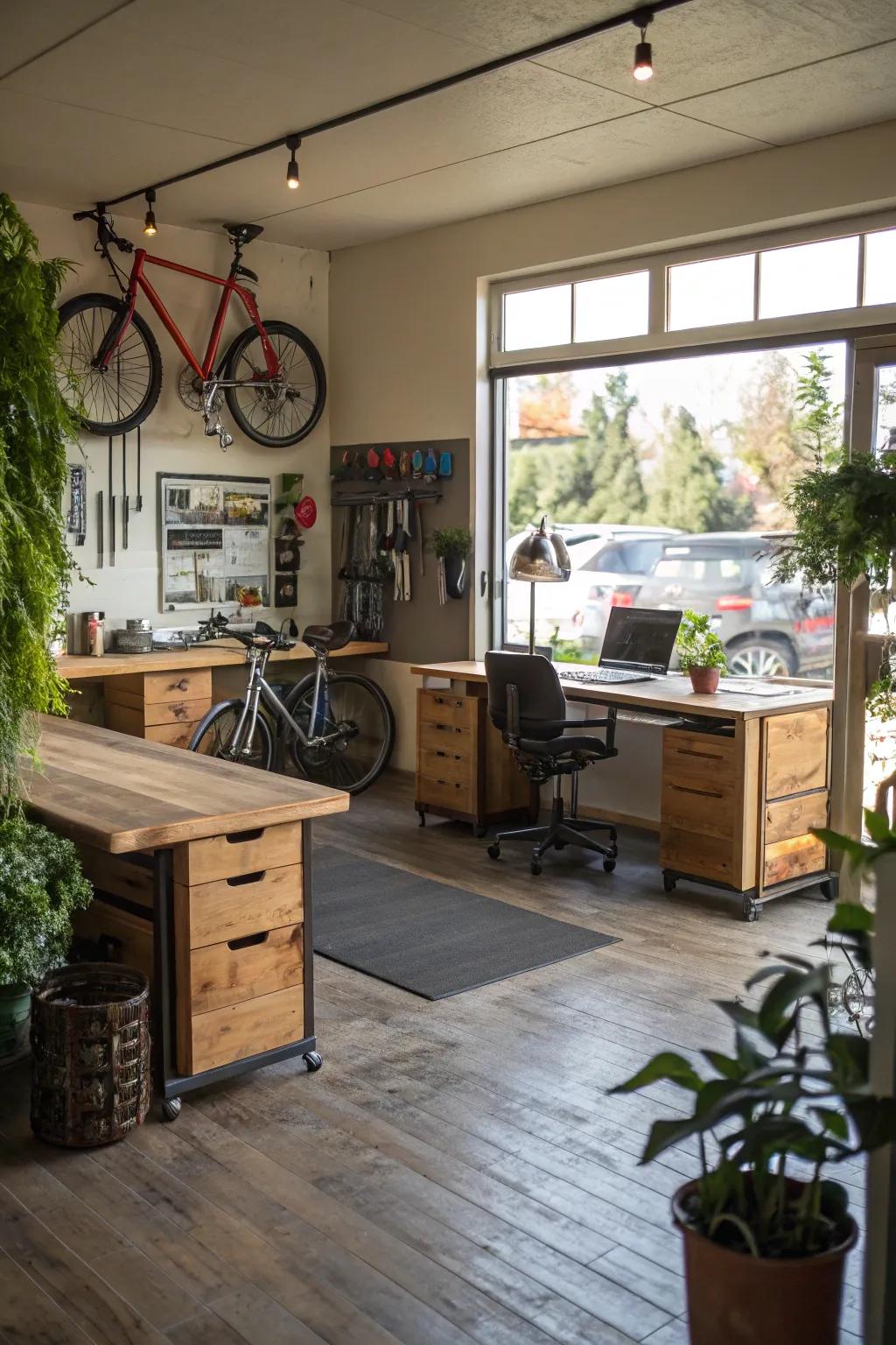 Sustainable materials can enhance your office's overall design.