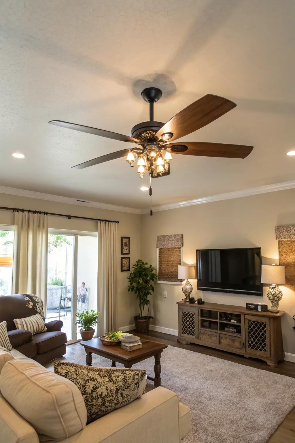 Up-to-date ceiling ventilators can complement decor while improving solace.
