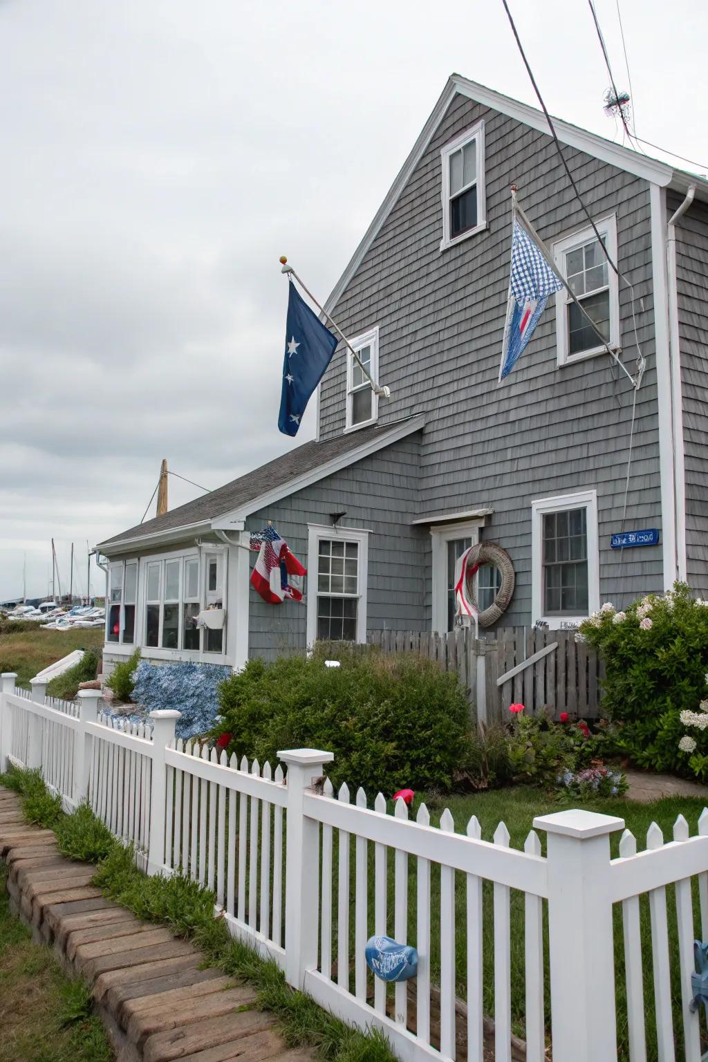 Coastal appeal using silver shiplap.