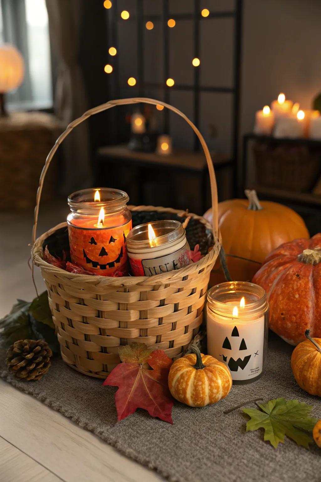 Candles that evoke the quintessential Halloween atmosphere.