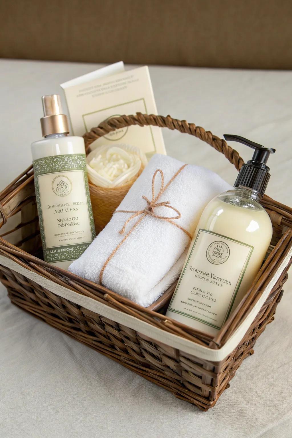 An opulent present hamper for a spa-like indulgence.
