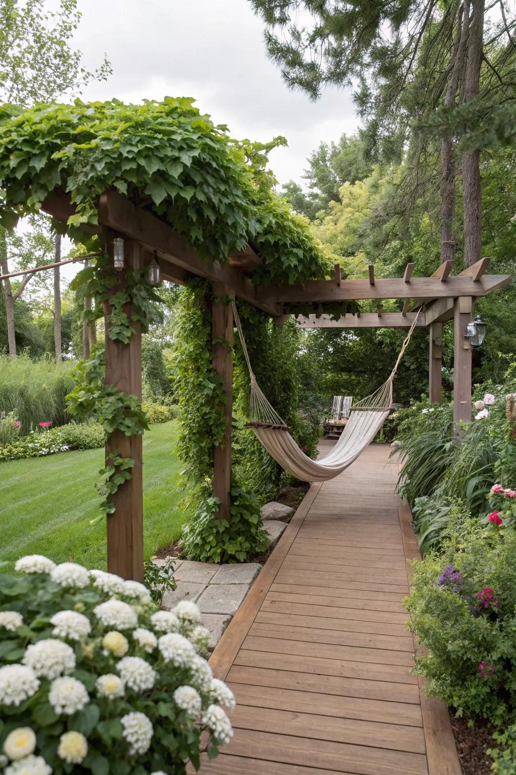 A private backyard sanctuary perfect for relaxation.