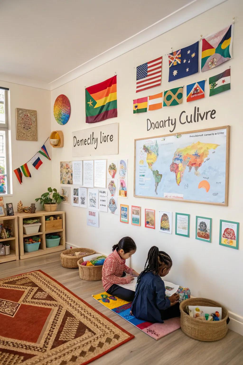 Cultural displays for inclusive education.