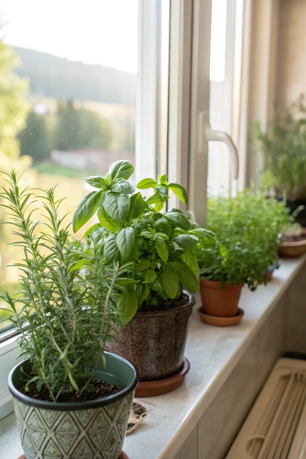 A fresh herb garden brings life and flavor to your kitchen.