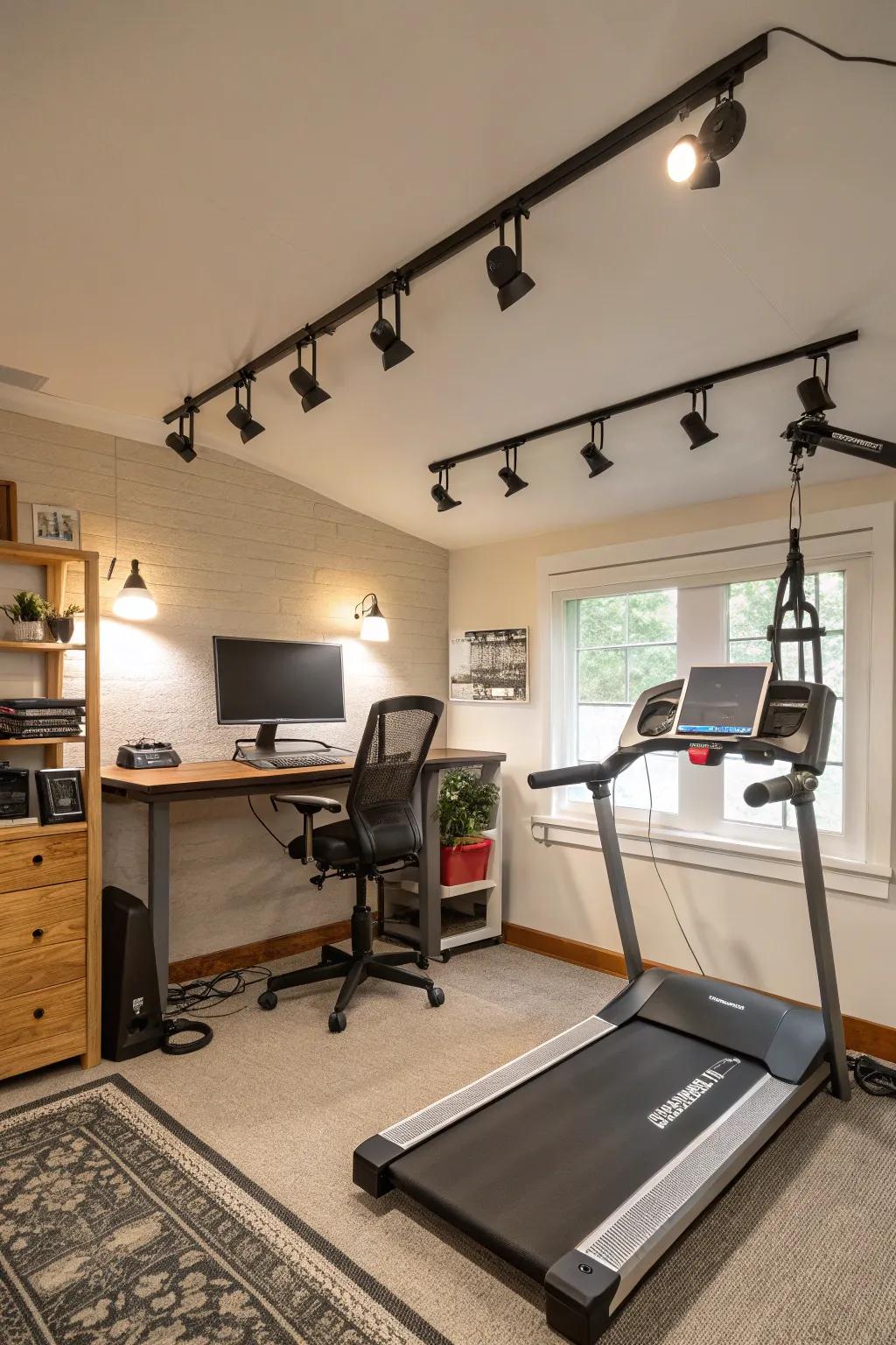 Adaptable lighting improves efficiency and ease in your dual-purpose area.