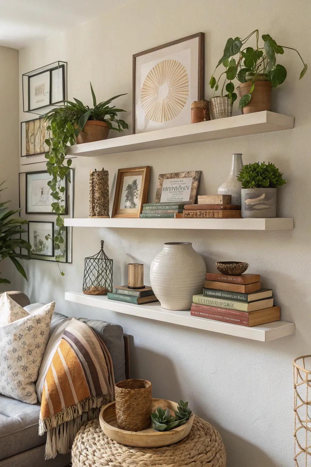 Wall-mounted display units add dynamic functionality