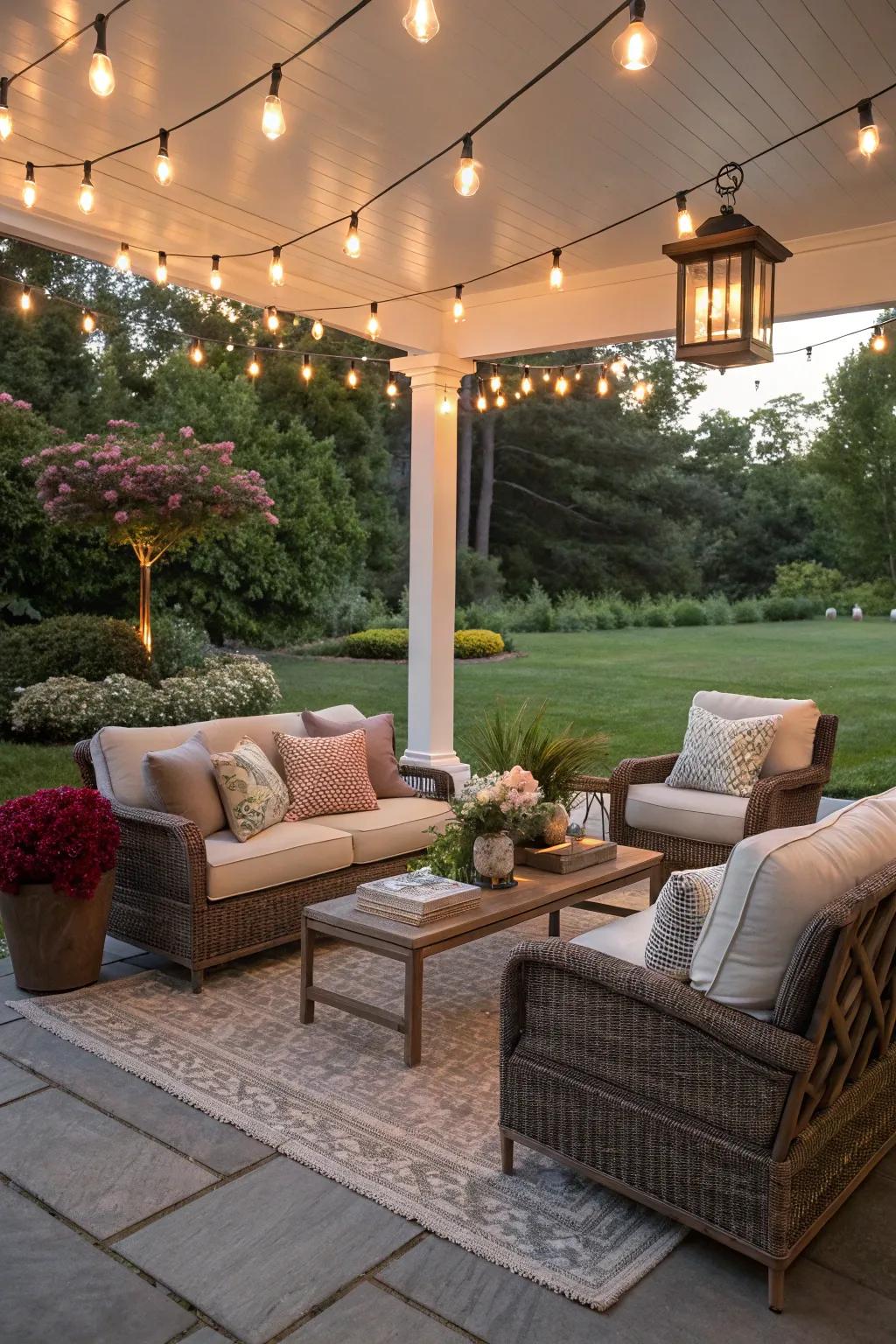 An external living space that feels like a seamless extension of the home.
