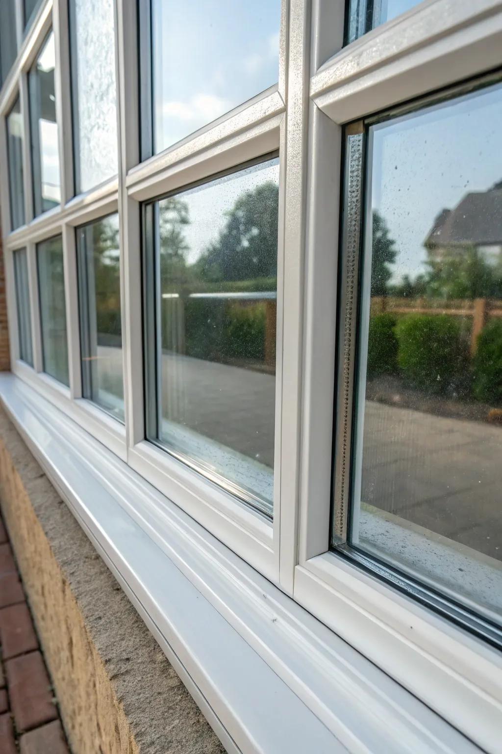 Paired panes provide solid insulating benefits.
