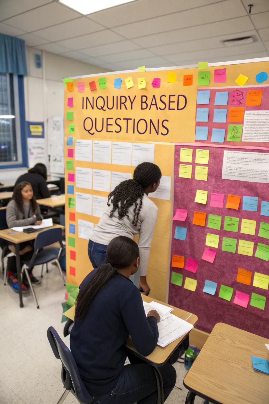 Inquiries that encourage student involvement and critical thought.