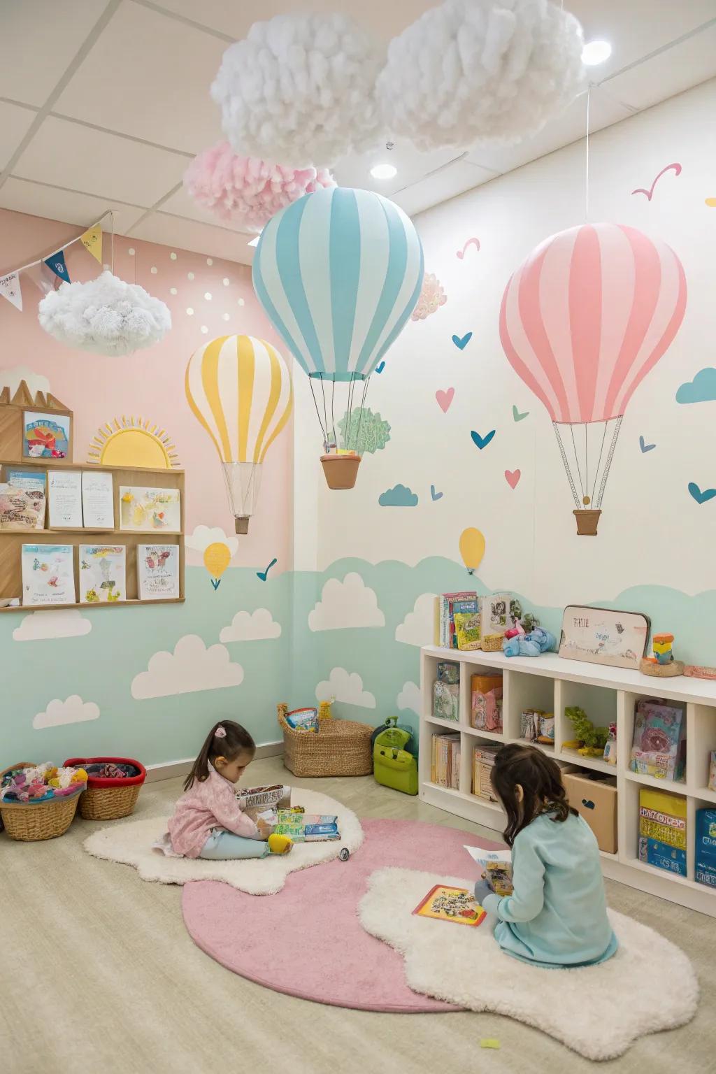 An uplifting air balloon theme that ignites dreams and adventures.