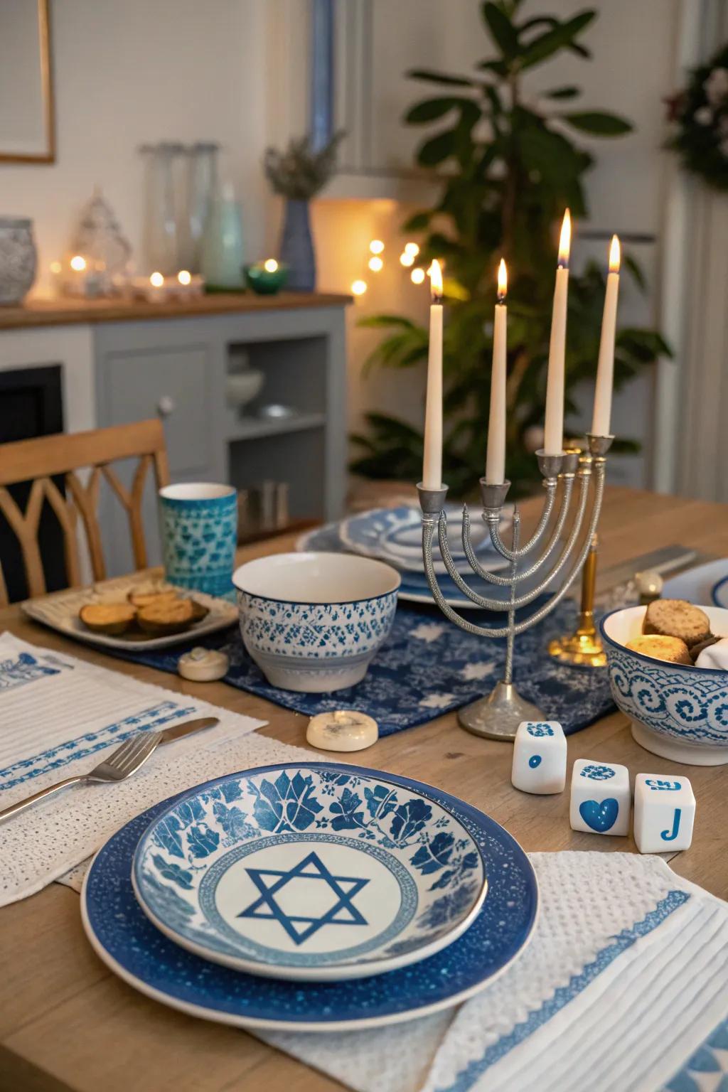 A Festival-themed table layout provides festivity to everyday dining.