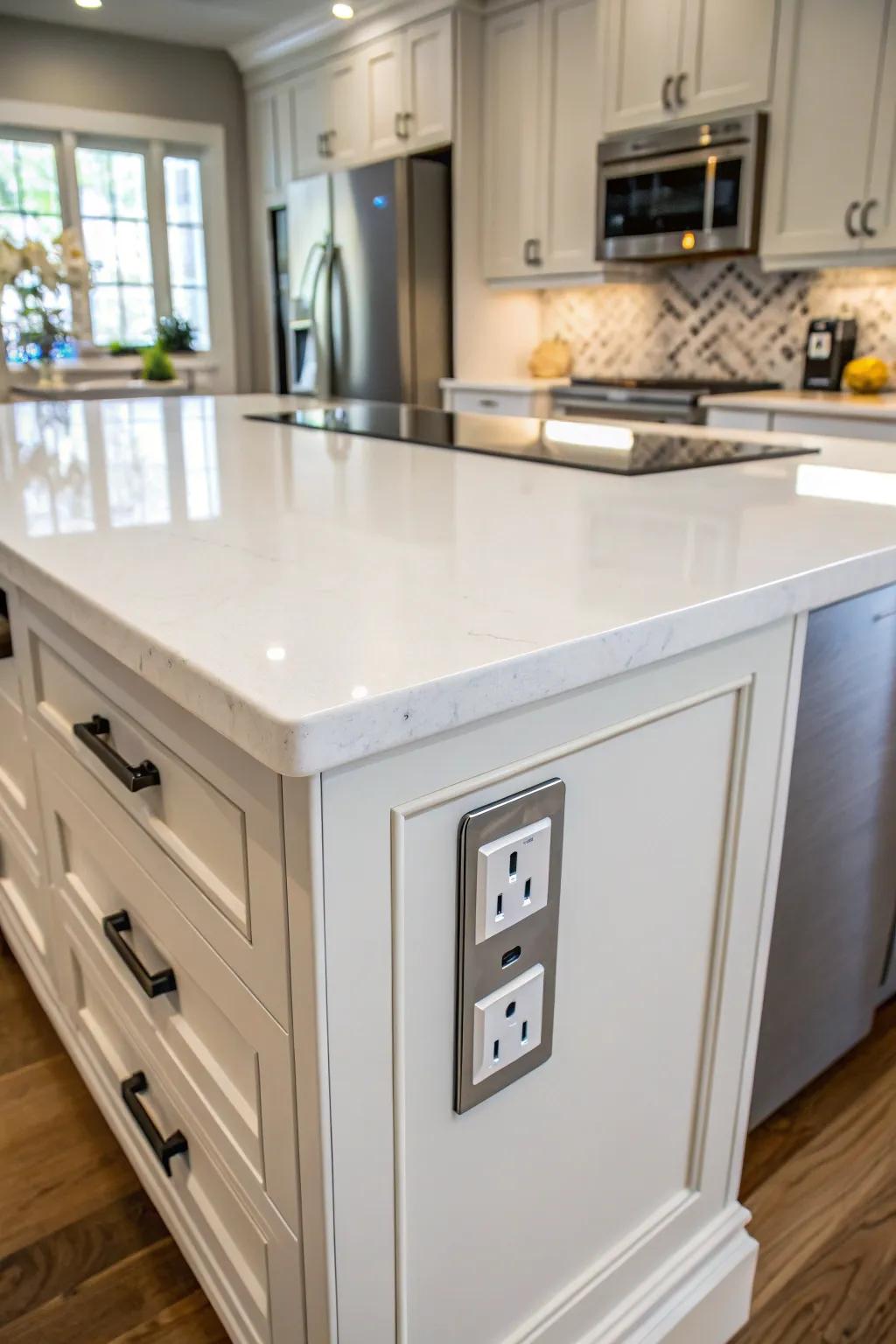 Recessed connectors offer a smooth, subtle finish.