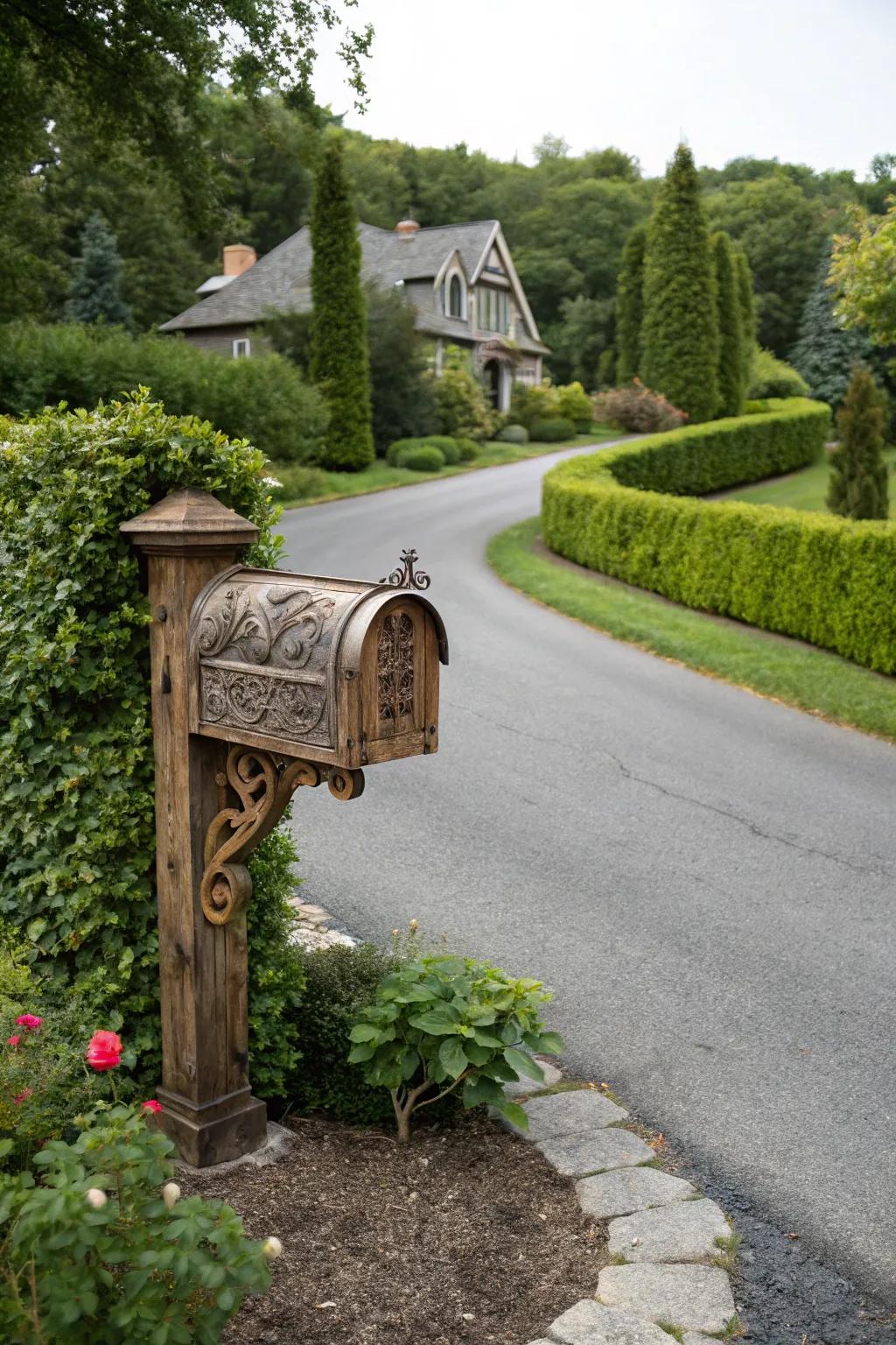 A customized mailbox adds character and coherence.