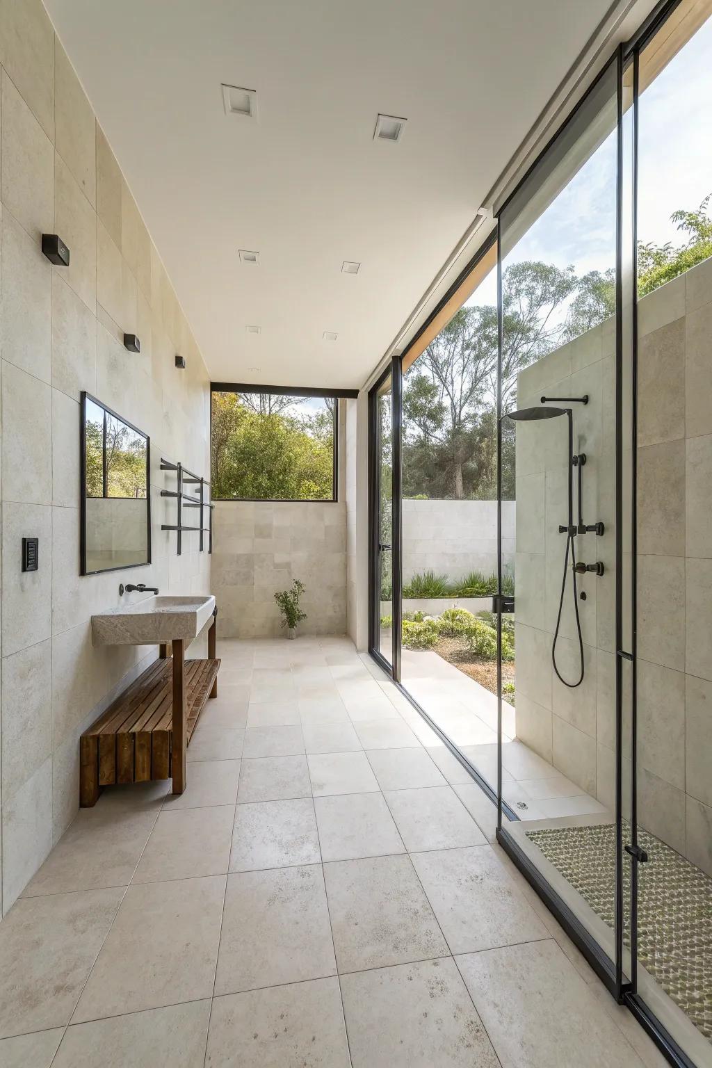 Spacious layouts build on the flow and openness of your shower area.