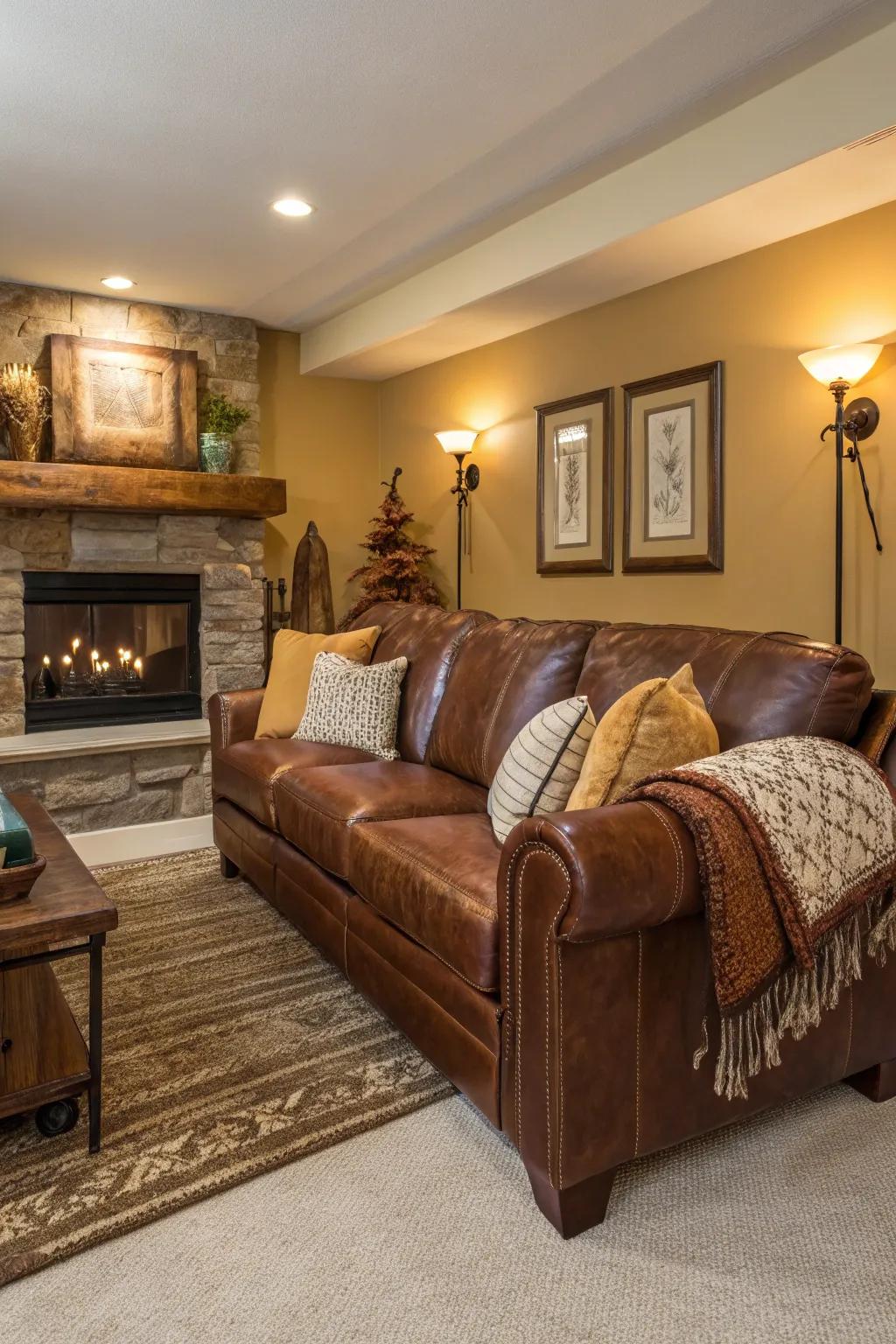 An inviting space great for gatherings.