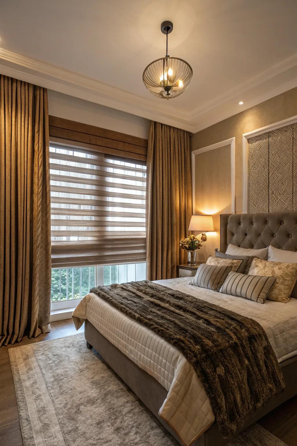 Tiered screens for added flair and dimension