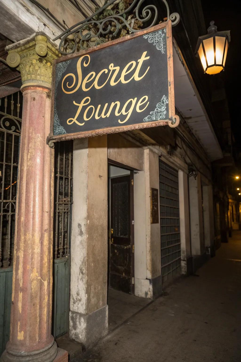 Retro-style signage adds fascination and thematic consistency.