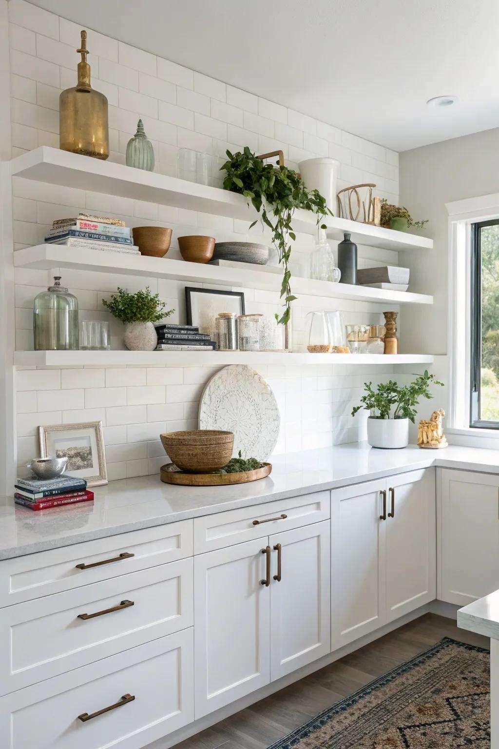 Sky ledges offer both style and storage.