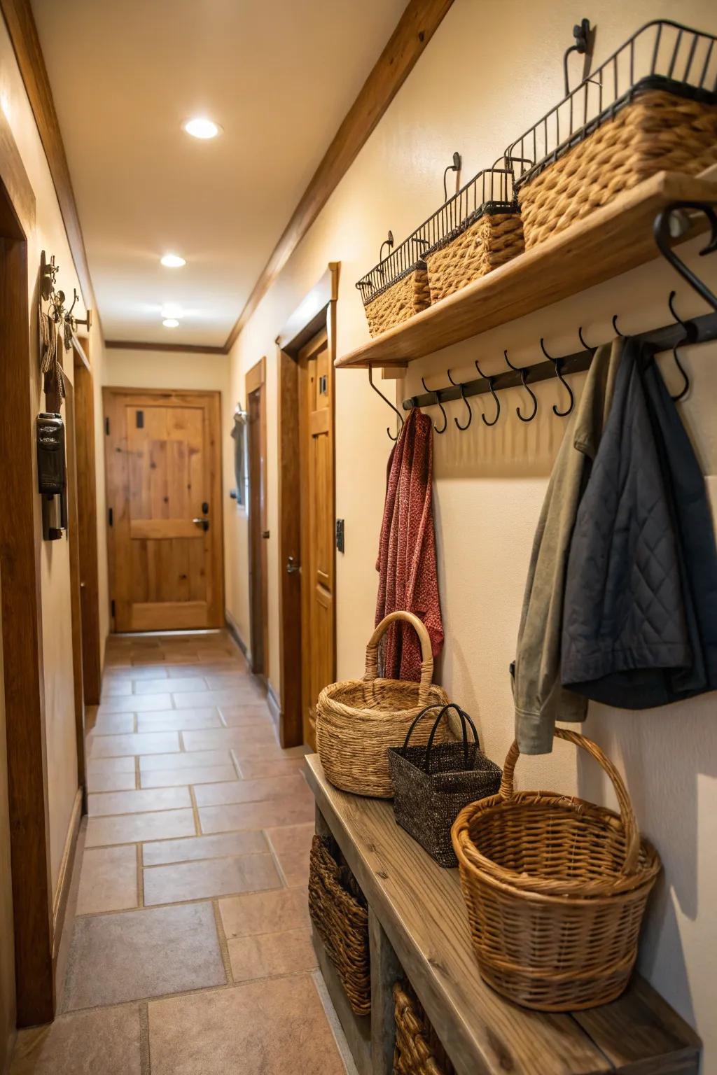 A functional entryway ensures your hallway is always neat and efficient.