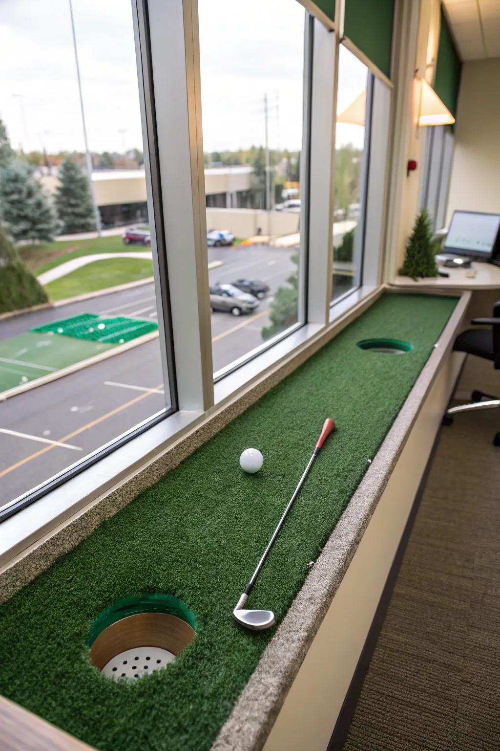 Start your game with a view from the glass border.