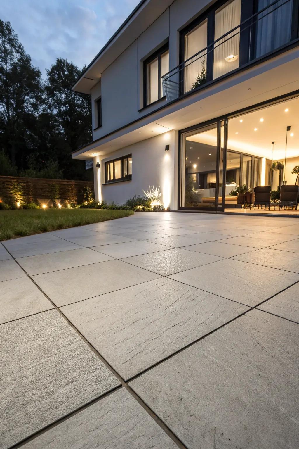 Enlarge your space with expanded format tiles.