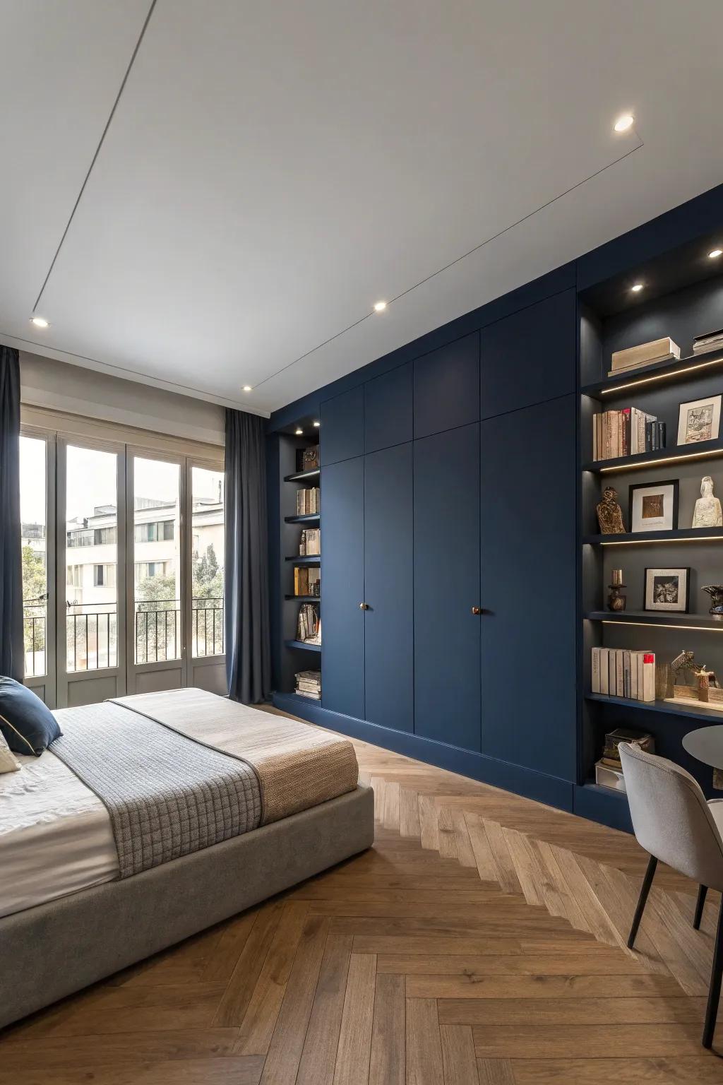 Audacious uniform hues craft a striking and up-to-date assertion.