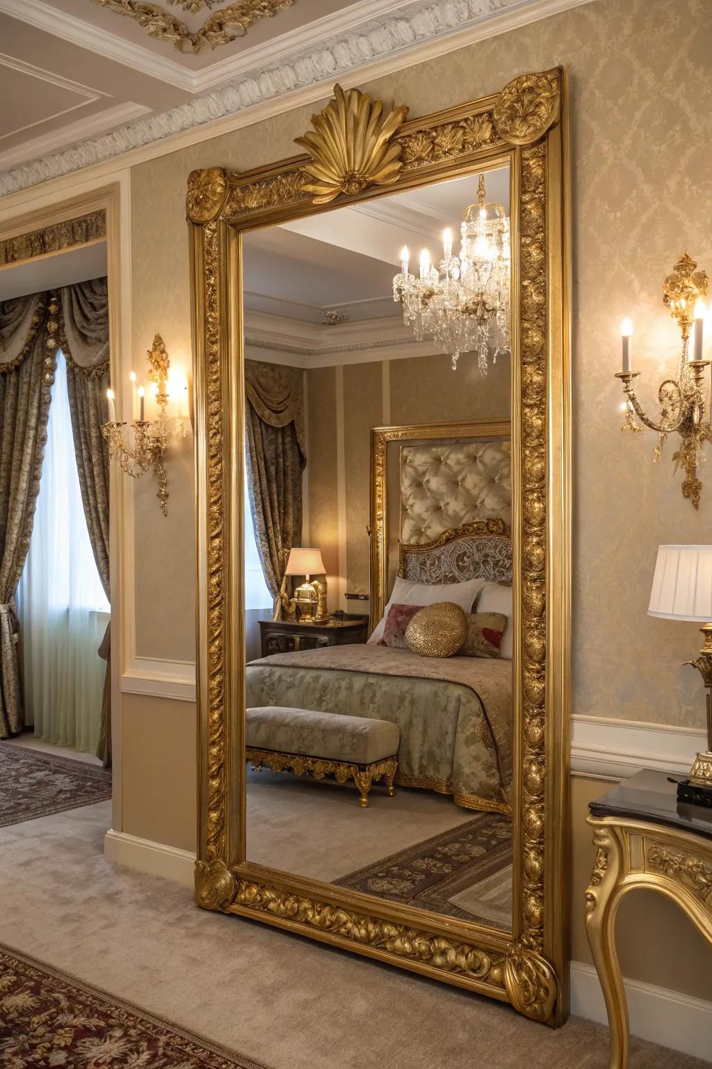 Gilded leaf details can add luxury and elegance to any piece.