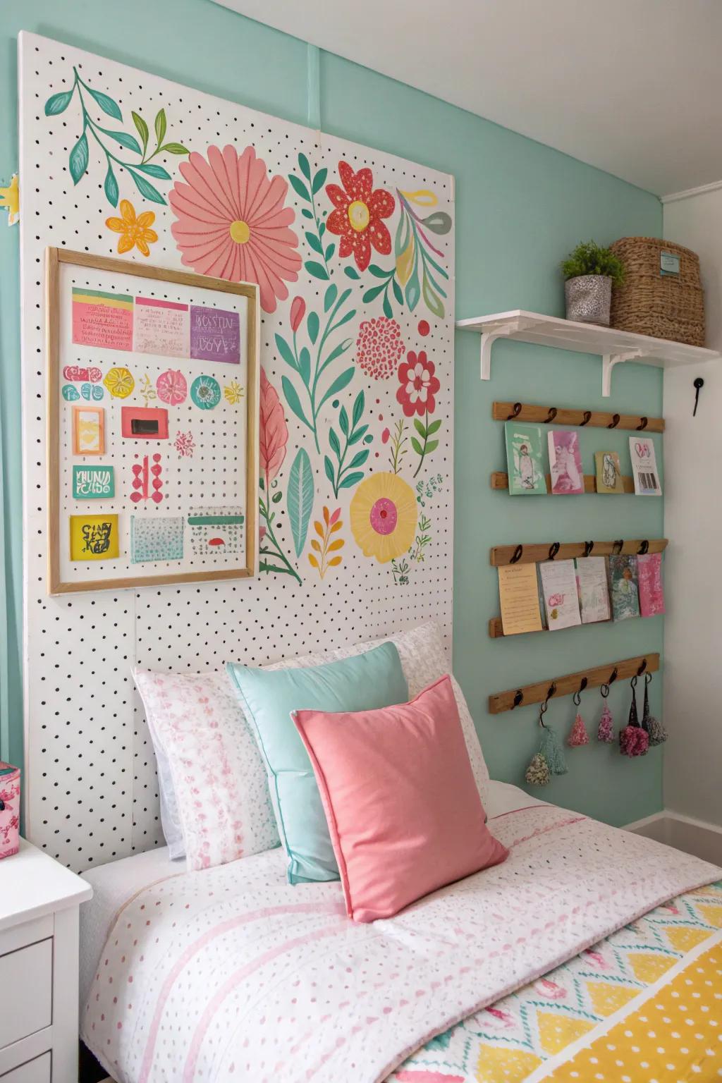 Enhance your space through DIY pegboard decor.