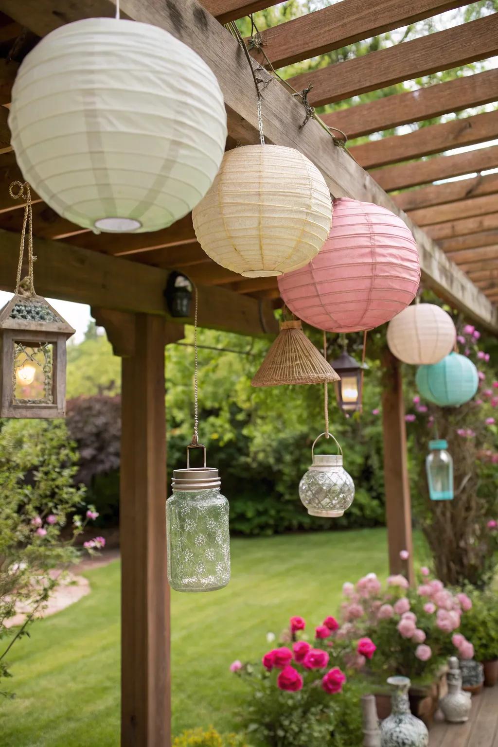 Decorative decor personalizes and enhances your pergola's atmosphere.