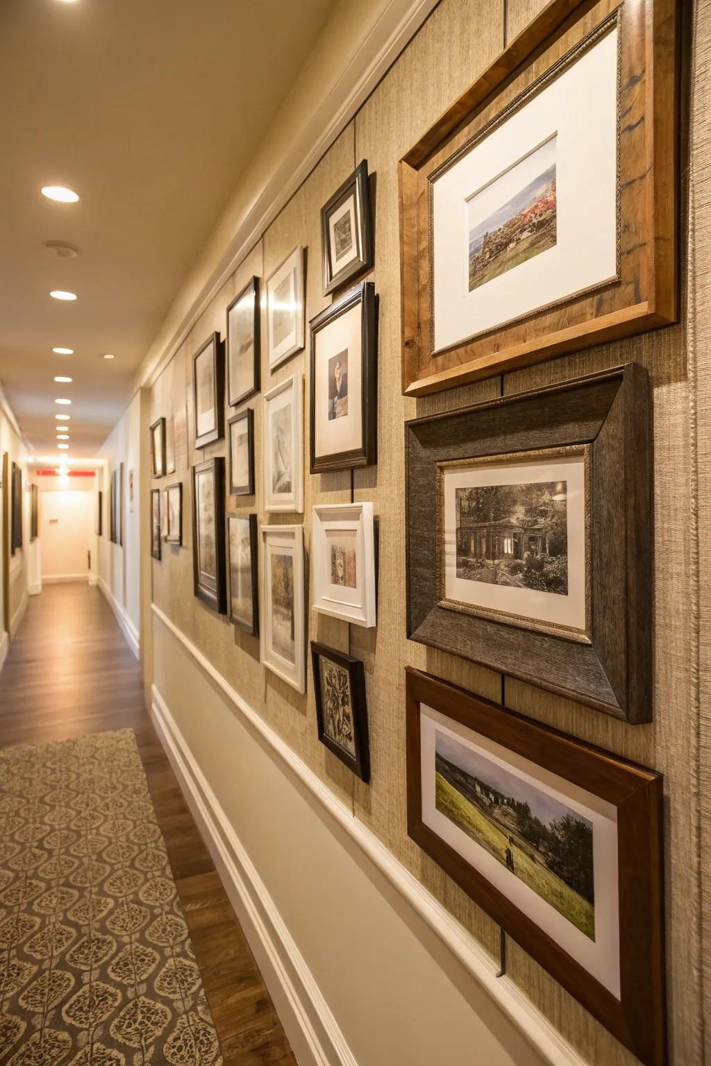 Dimensional layers bring intrigue and complexity to your chosen wall.