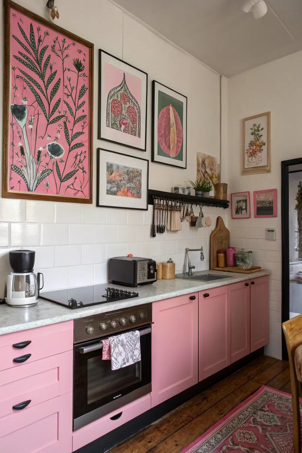 Artful decorations bring personality and dimension to your cooking area setting.