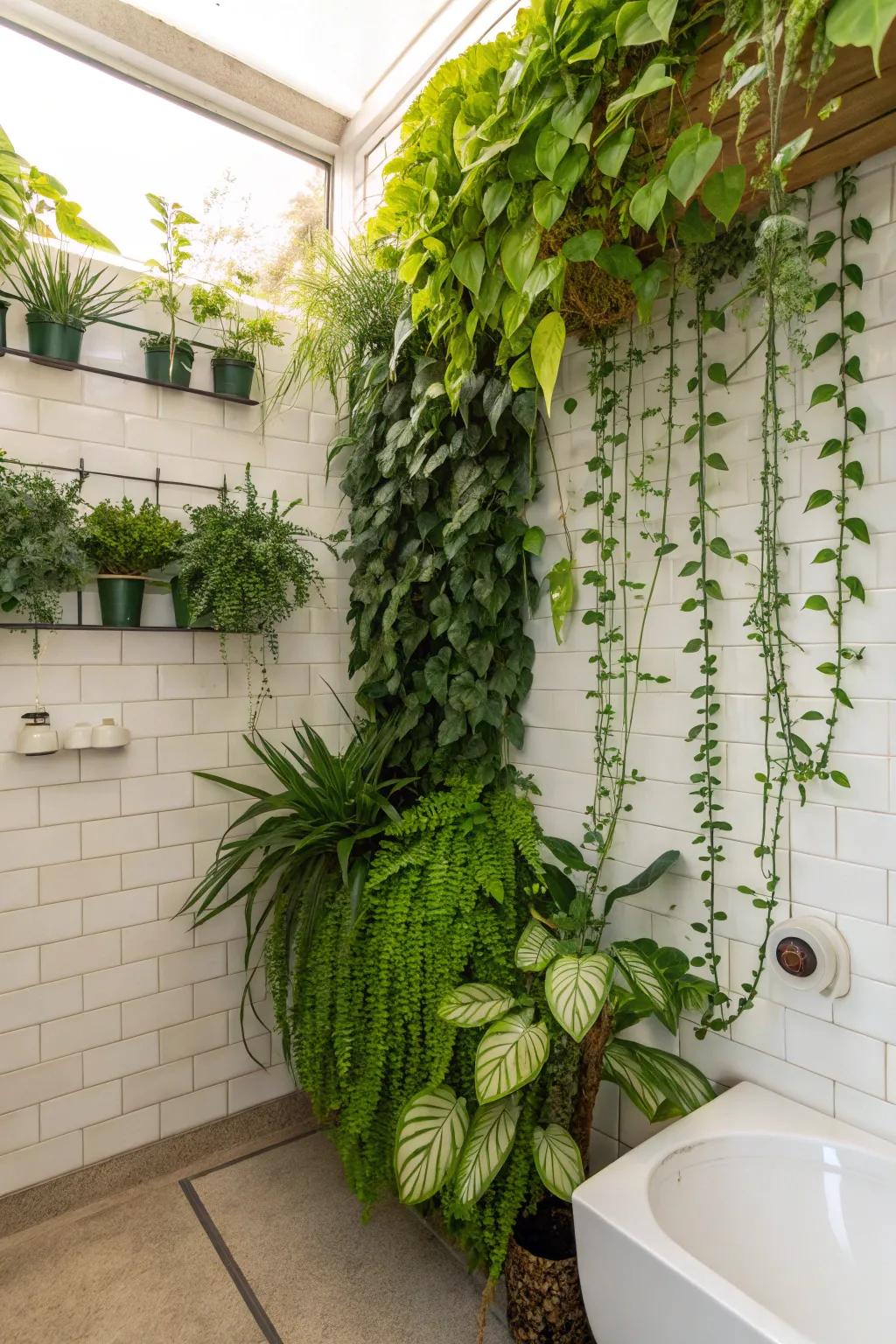 Transform any wall into a vibrant thriving work of art using a blend of flora.
