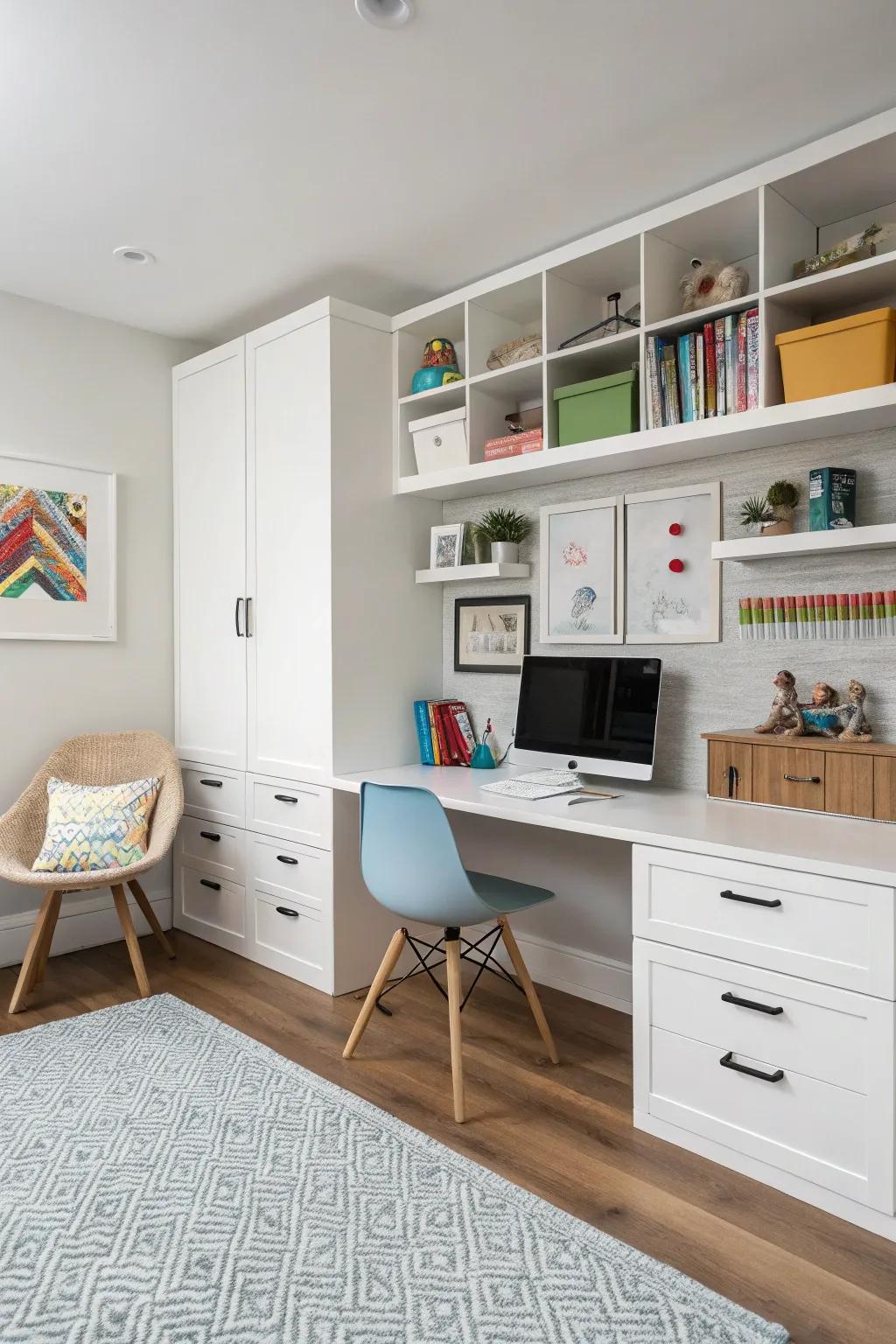 A minimalistic approach for a tidy area.
