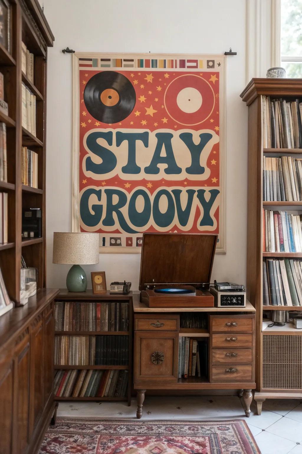 Retro designs incorporate nostalgic warmth into any area.