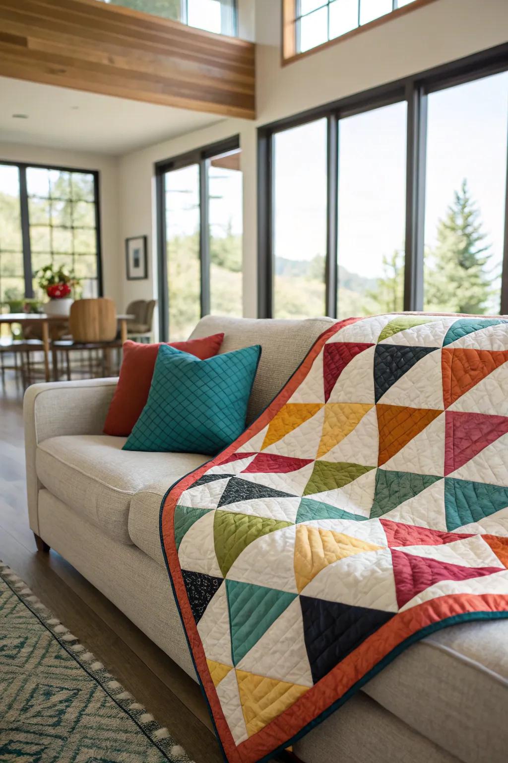 Ribbon introduces expert texture and dimension to quilt borders.