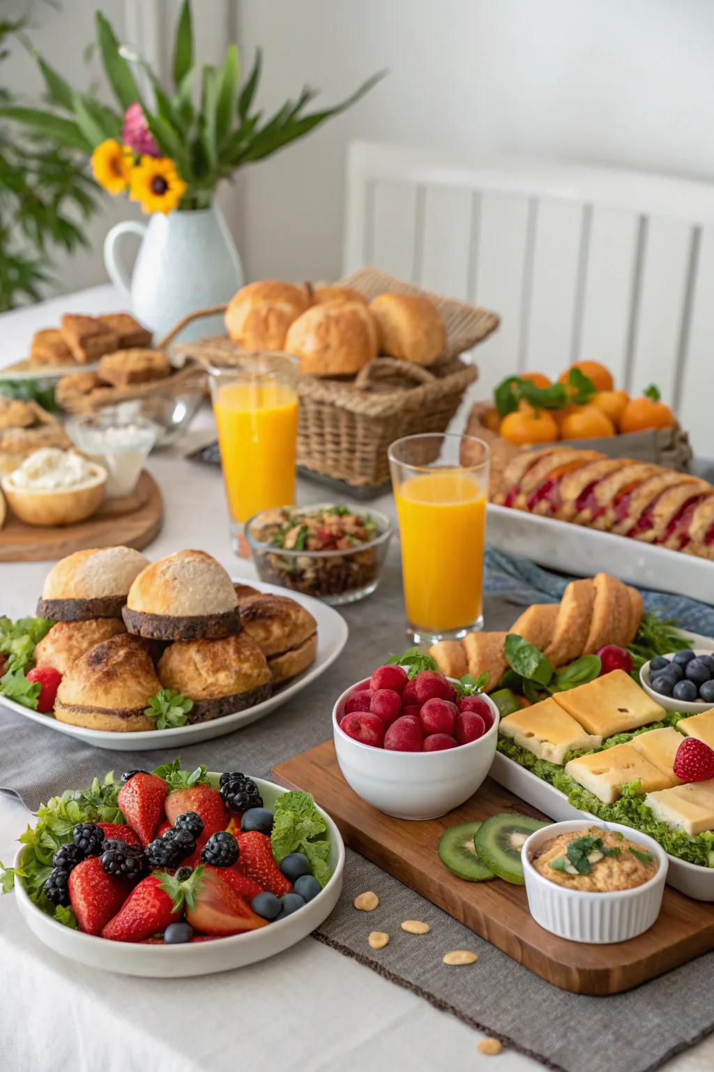 A comforting showcase of beloved foods.