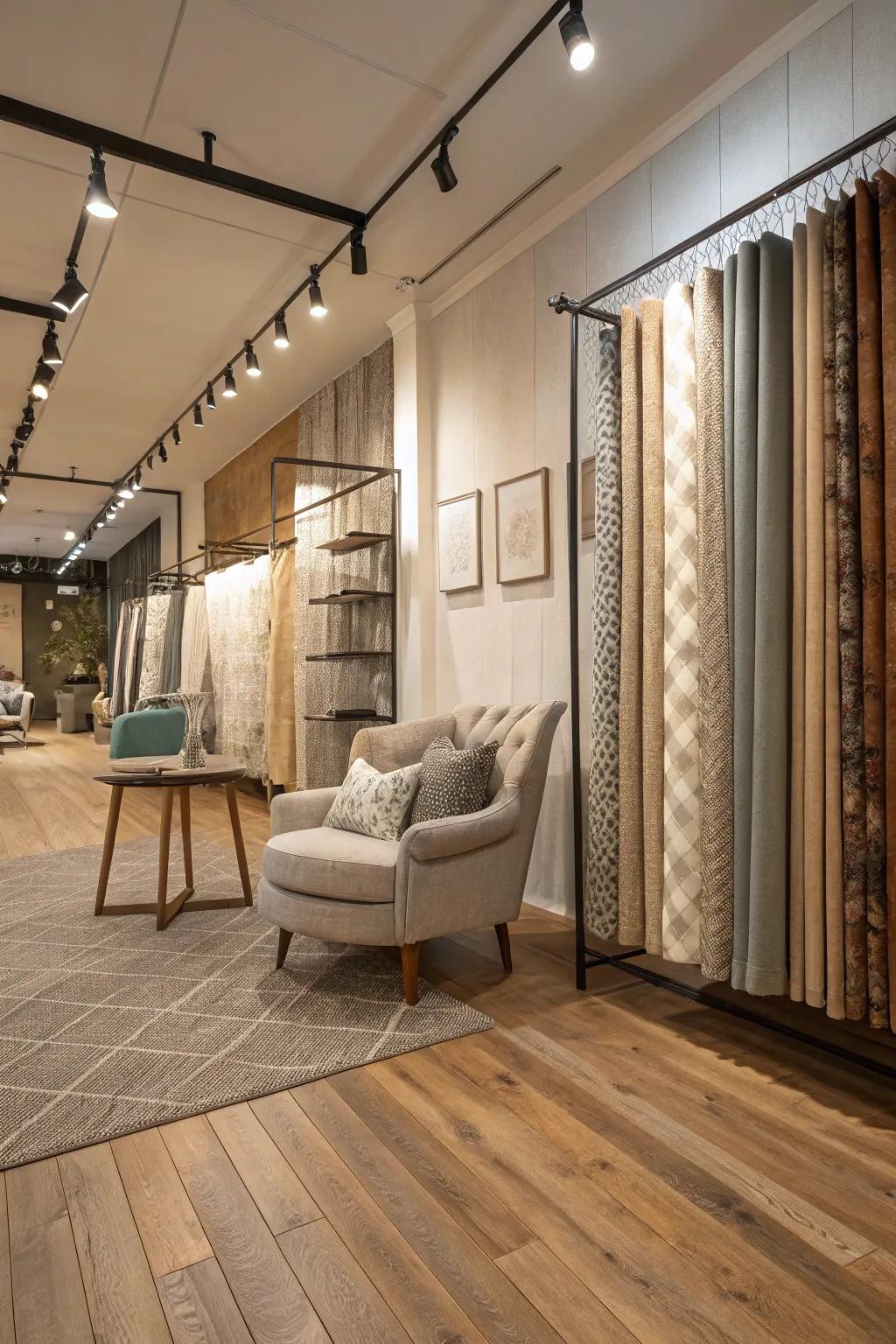 A room enriched with a mix of surfaces for added depth.