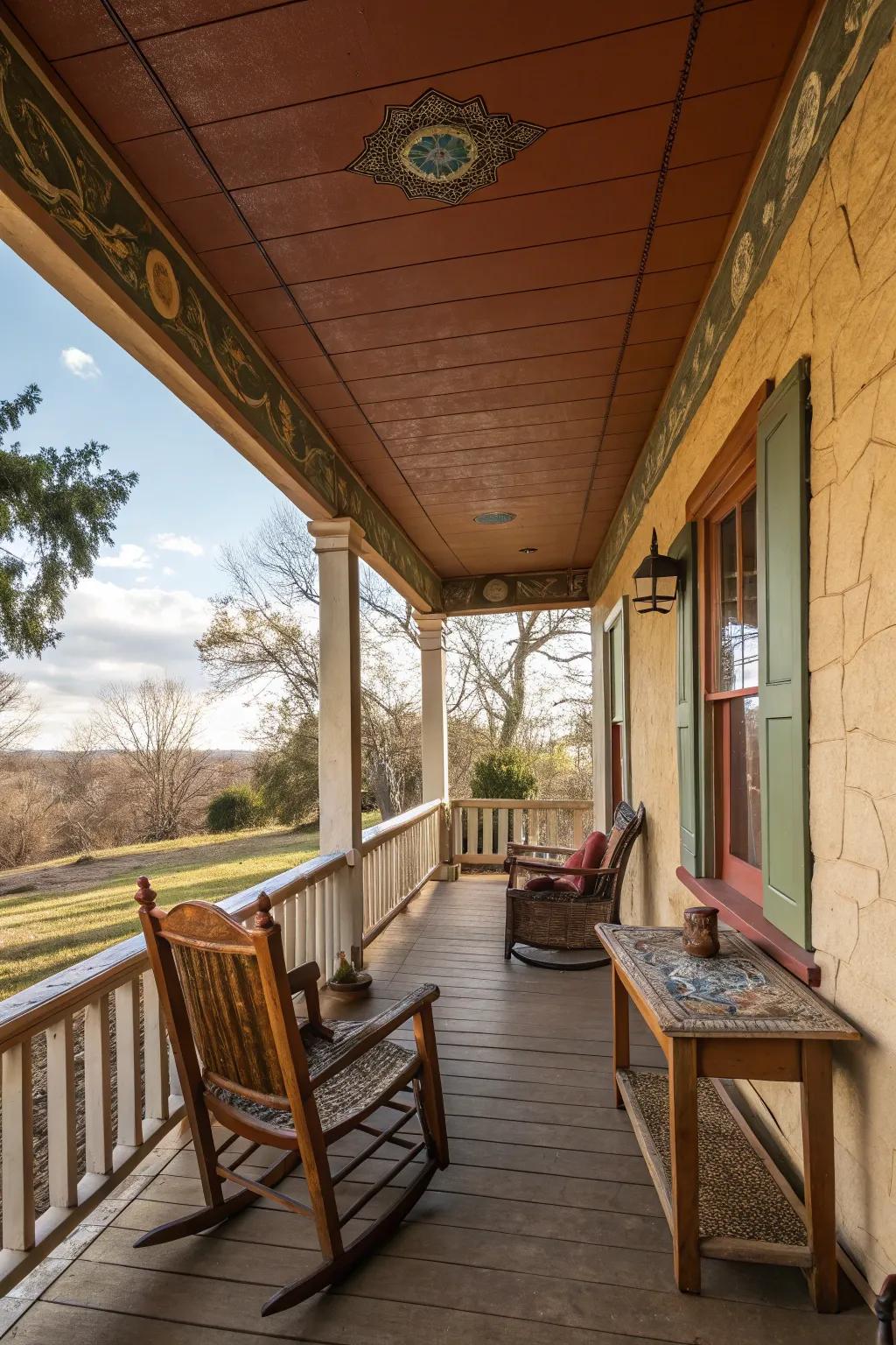 Ground tones intermingle harmoniously with inherent settings.